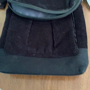Black corduroy small bag